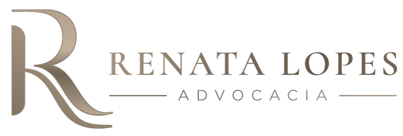 Logo Renata Lopes Advocacia dourado